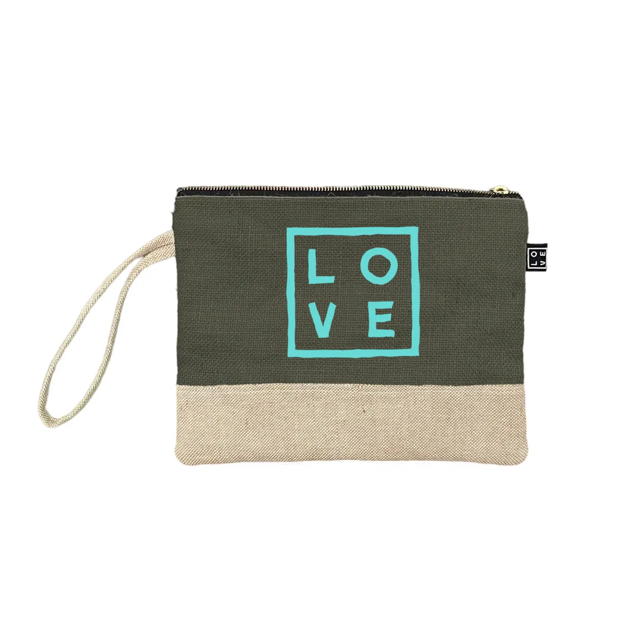 2 Tones – Clutch – Grey – Natural Elegance by LOVE